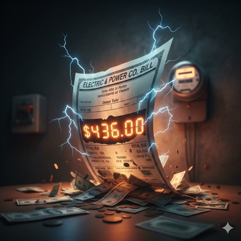 $436.00 Electricity Bill